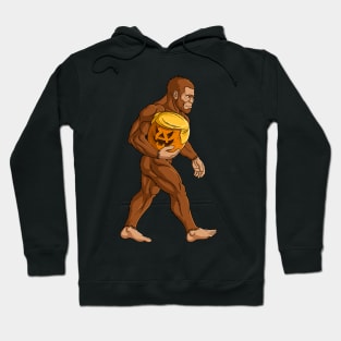 Bigfoot Halloween Trumpkin Pumpkin Hoodie